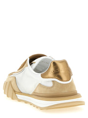 Dolce & Gabbana Beige Calfskin Athletic Sneakers - EU37/US7