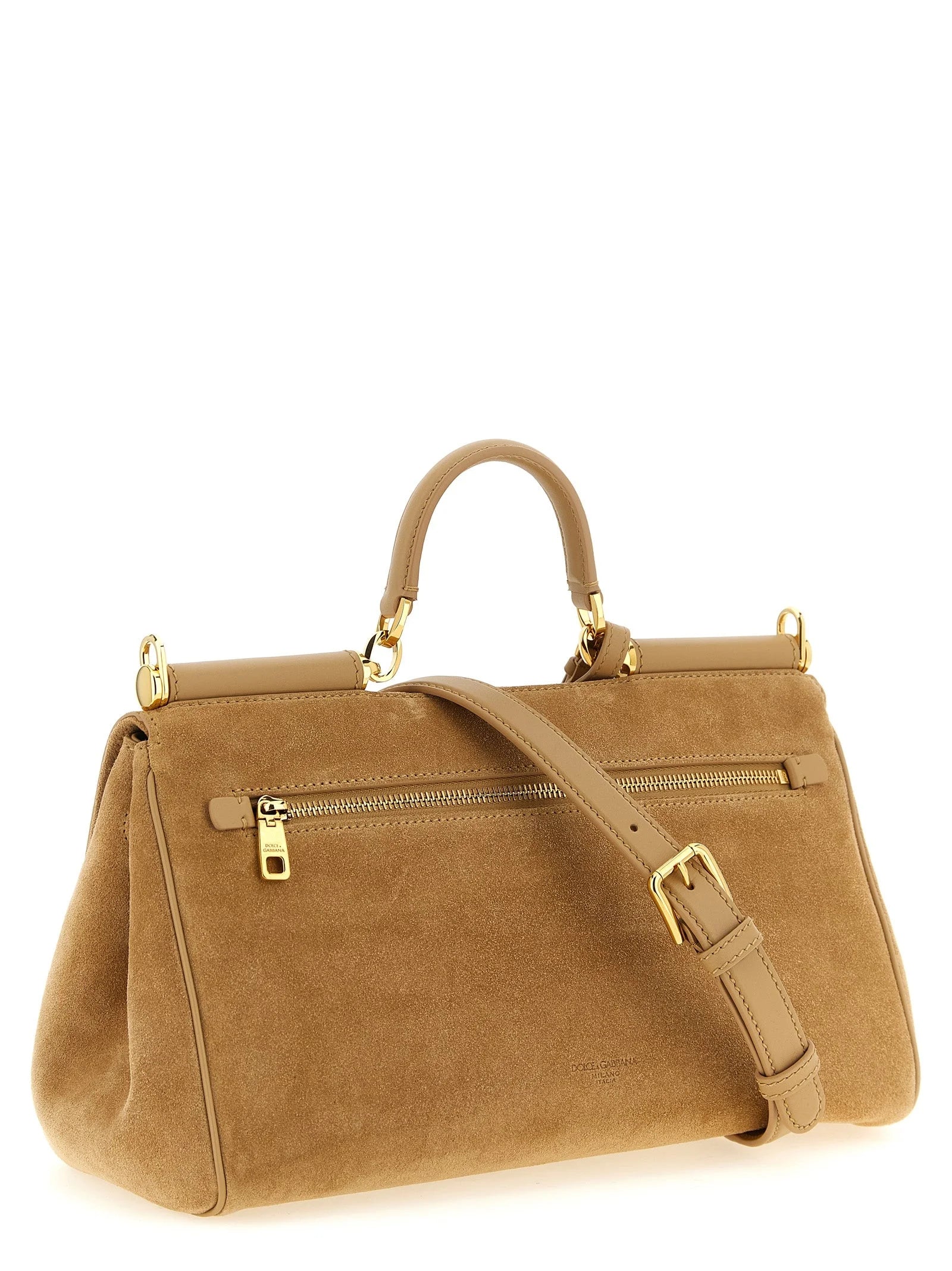 Dolce & Gabbana Beige Calfskin Handbag