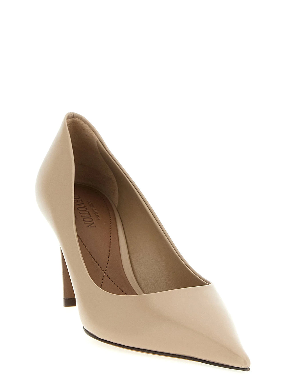 Dolce & Gabbana Beige Calfskin High Heel Pumps - EU39.5/US9.5