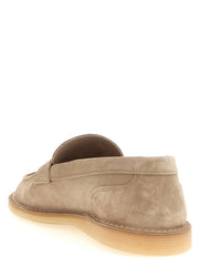 Dolce & Gabbana Beige Calfskin Slip-On Loafers - EU36.5/US6.5