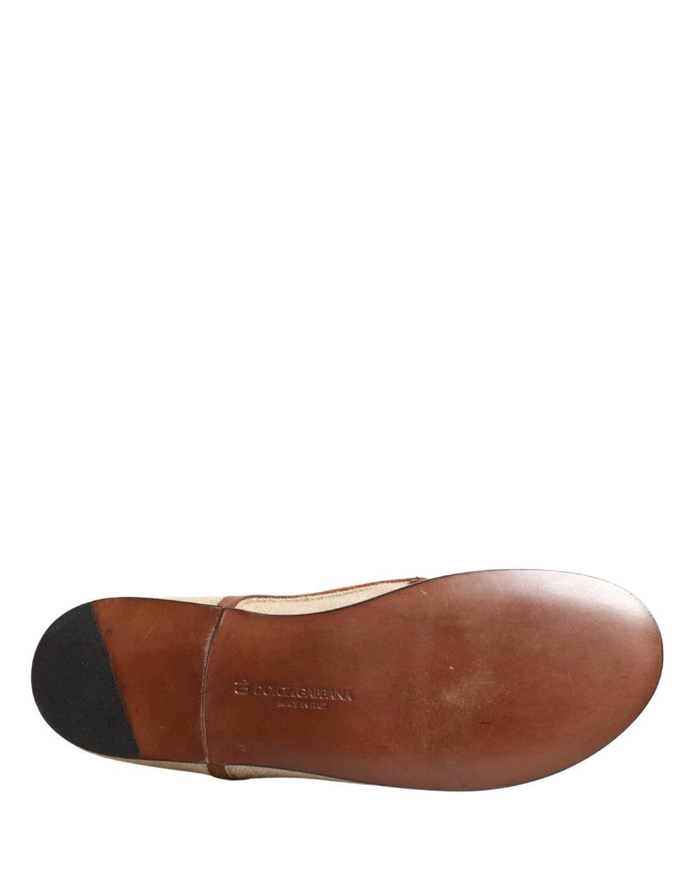 Dolce & Gabbana Beige Canvas Lace-Up Men Dress Derby Shoes - EU44/US11