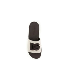 Sandales Dolce & Gabbana beige en toile