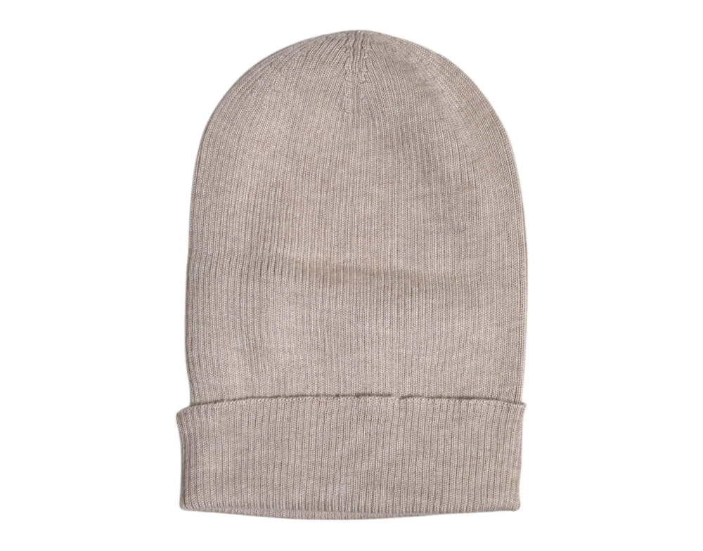Dolce & Gabbana Beige Cashmere Knitted Winter Beanie Hat - Beanies