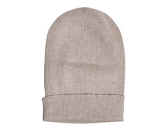 Dolce & Gabbana Beige Cashmere Knitted Winter Beanie Hat - Beanies