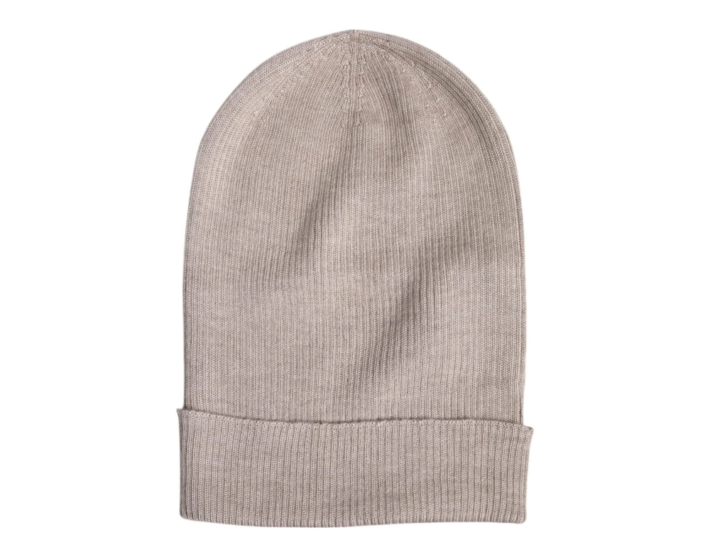 Dolce & Gabbana Beige Cashmere Knitted Winter Beanie Hat - Beanies