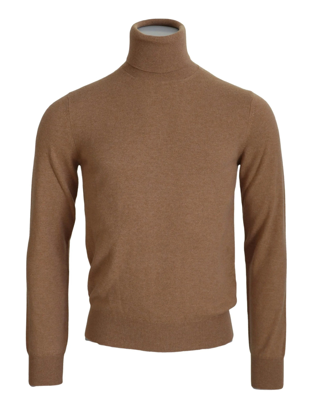 Dolce & Gabbana Beige Cashmere Turtleneck Pullover Sweater - IT46 | S - Sweaters