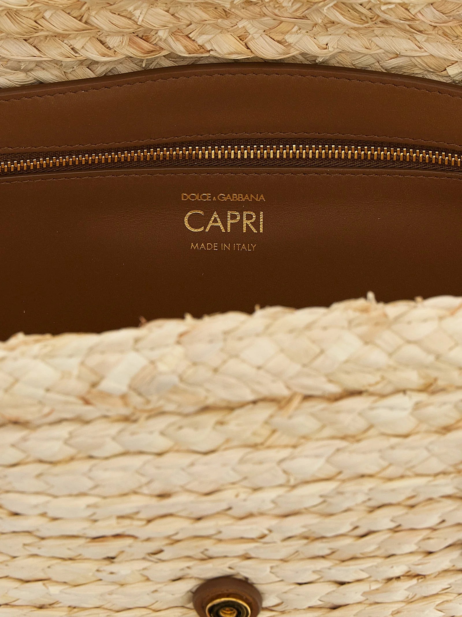 Dolce & Gabbana Beige Cork Shoulder Bag