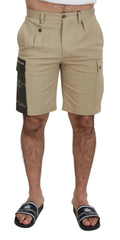 Dolce & Gabbana Beige Cotton Cargo Bermuda Shorts - IT44 | XS - Cargo Shorts
