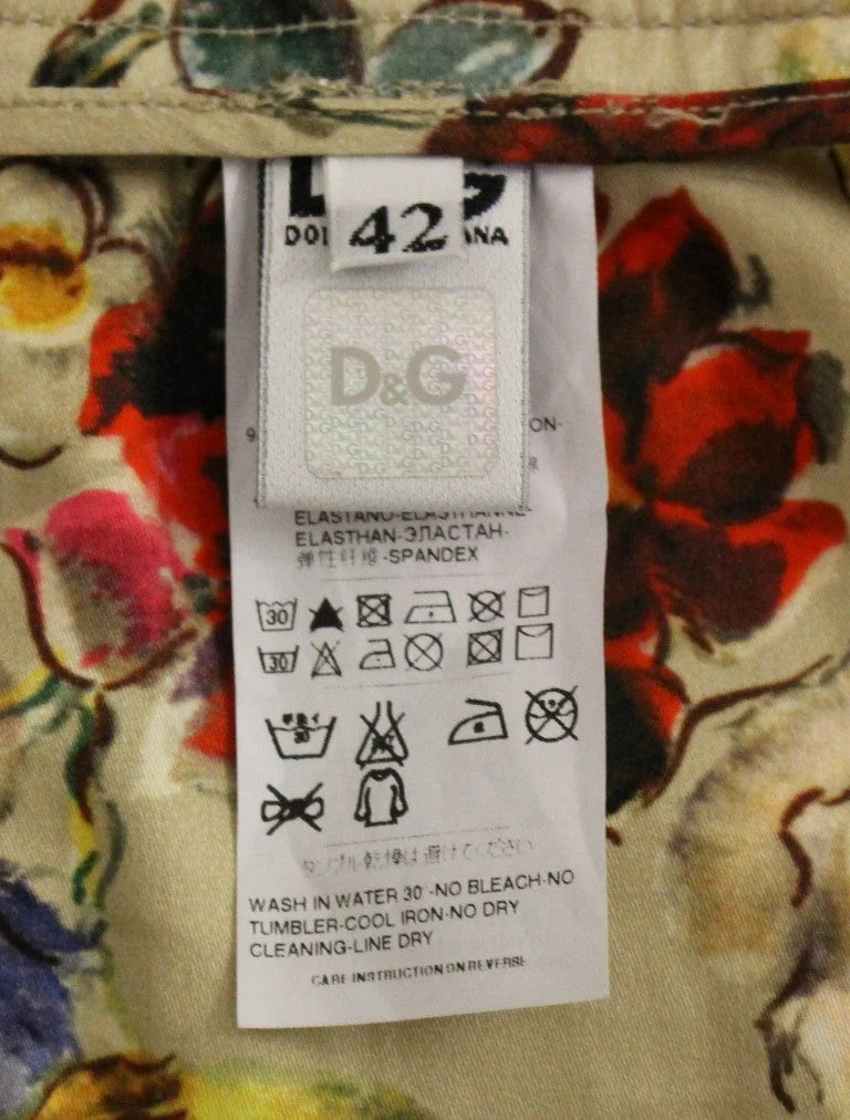 Dolce & Gabbana Beige Cotton Chinos Pants - IT42|M - Chinos