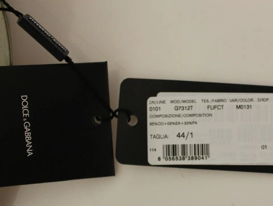 Dolce & Gabbana Beige Cotton Dress Vest Blazer Jacket - IT44 | XS - Vests