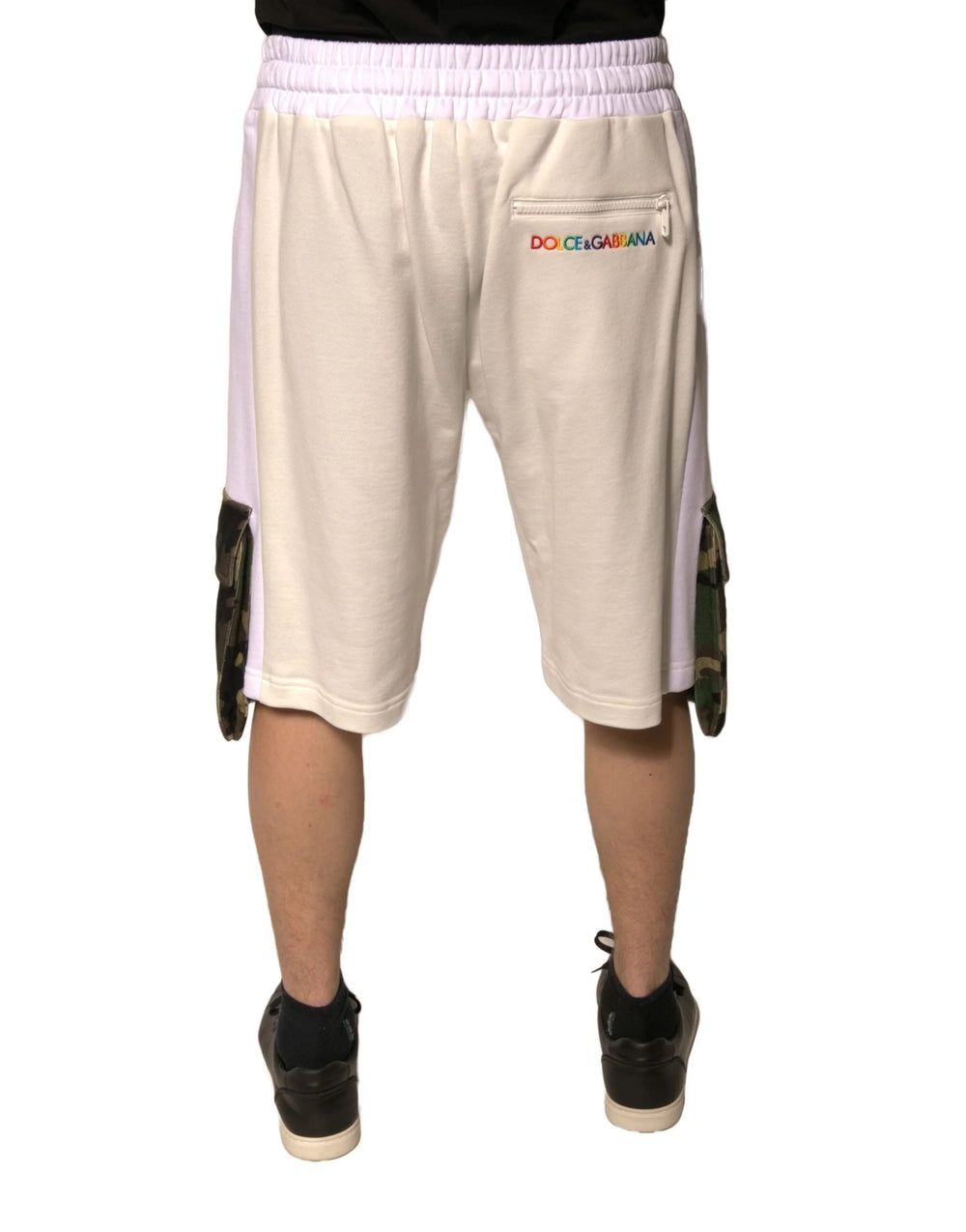 Dolce & Gabbana Beige Cotton Men Casual Cargo Bermuda Shorts - IT48 | M - Bermudas