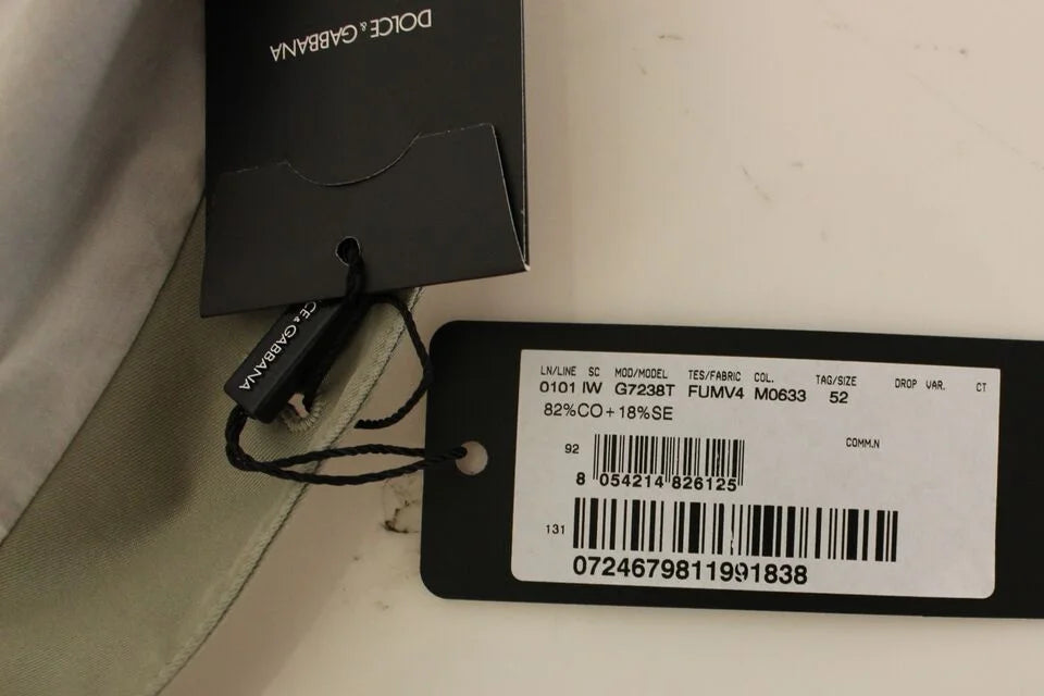 Dolce & Gabbana Beige Cotton Silk Blend Dress Vest Blazer - IT52 | XL - Vests