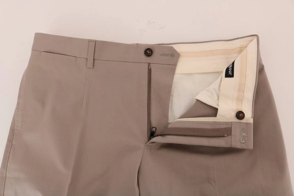 Dolce & Gabbana Beige Cotton Stretch Chinos Pants - IT44 | XS - Chinos