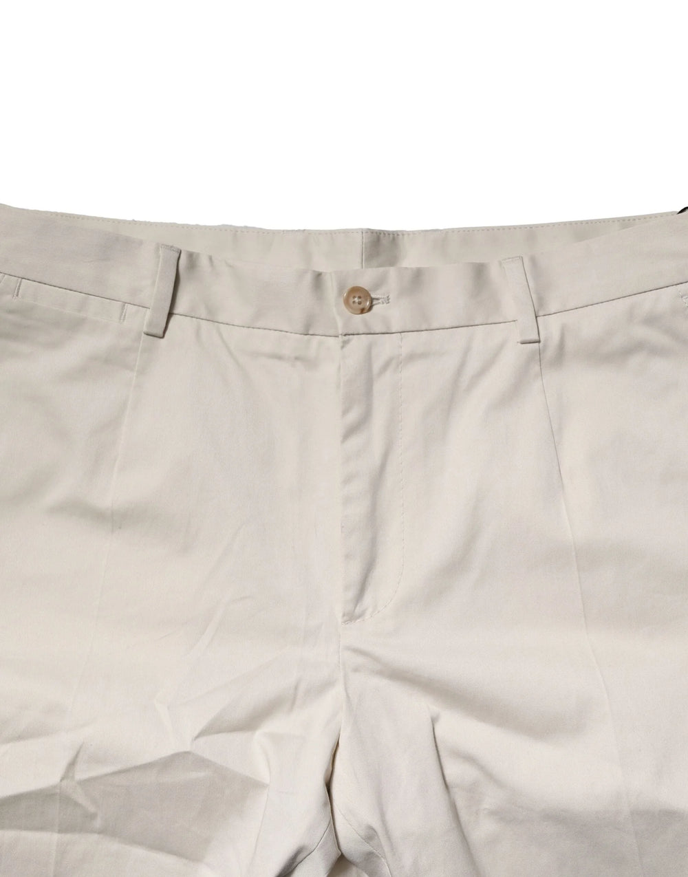 Dolce & Gabbana Beige Cotton Stretch Mid Waist Bermuda Shorts - IT50 | L - Bermudas