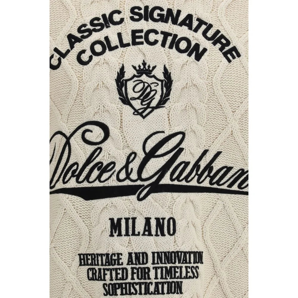 Dolce & Gabbana Beige Cotton Sweatshirt