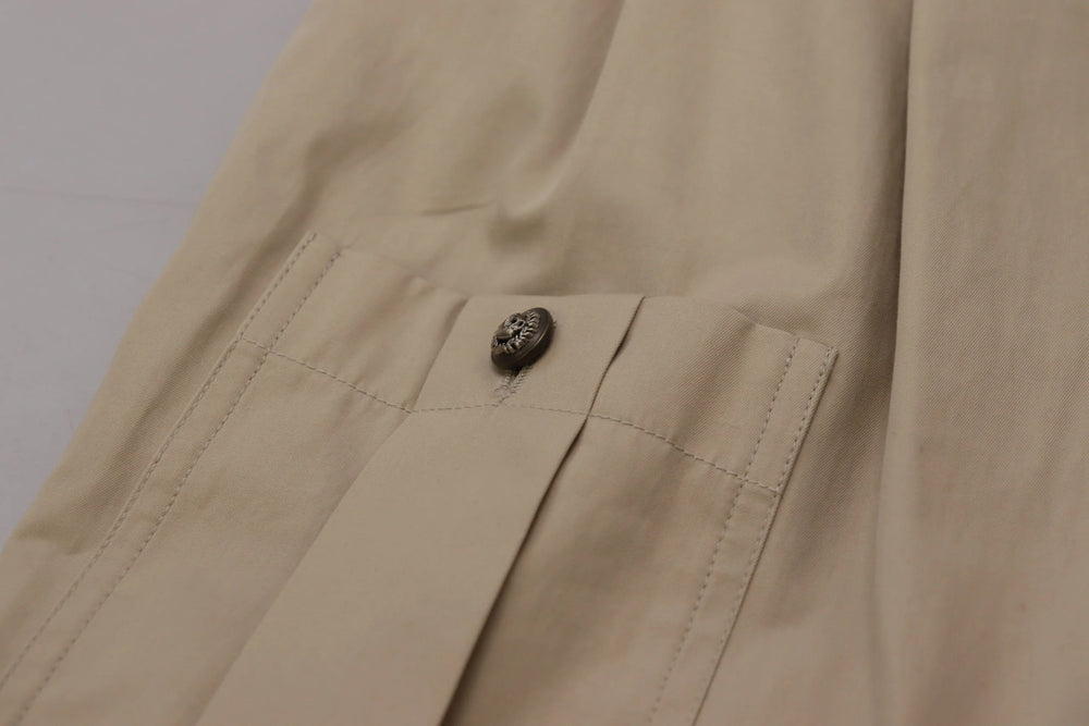 Dolce & Gabbana Beige Cotton Women Cargo Pants - IT38|XS - Cargo Pants