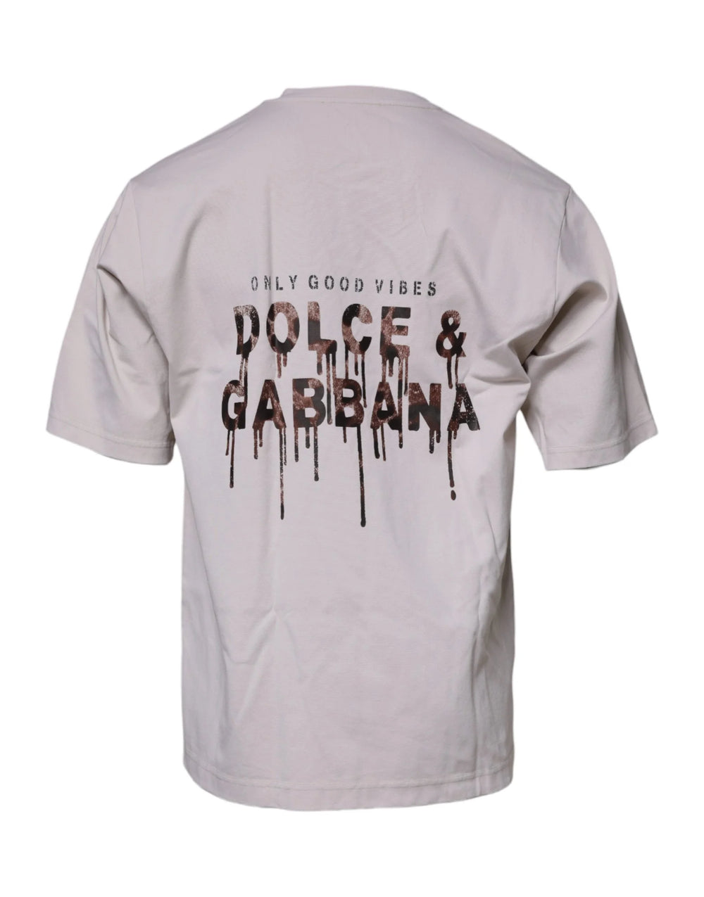 Dolce & Gabbana Beige DG Logo Crew Neck Short Sleeves T-shirt - IT48 | M - T-Shirts