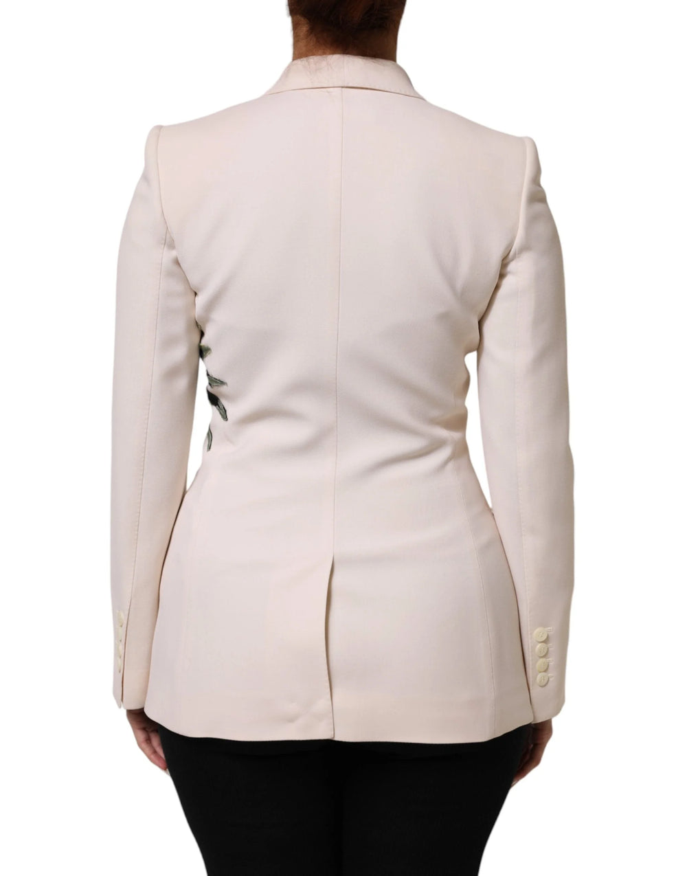 Dolce & Gabbana Beige Embroidered Single Breasted Jacket - Sport Jackets