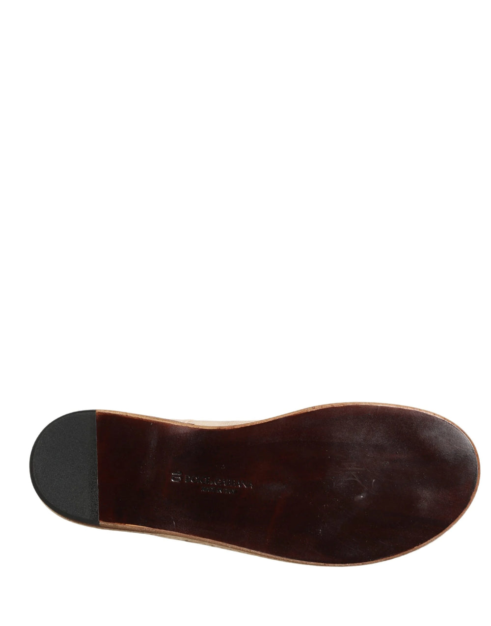 Dolce & Gabbana Beige Espadrille Sole Lace Up Canvas Derby Shoes - EU44/US11