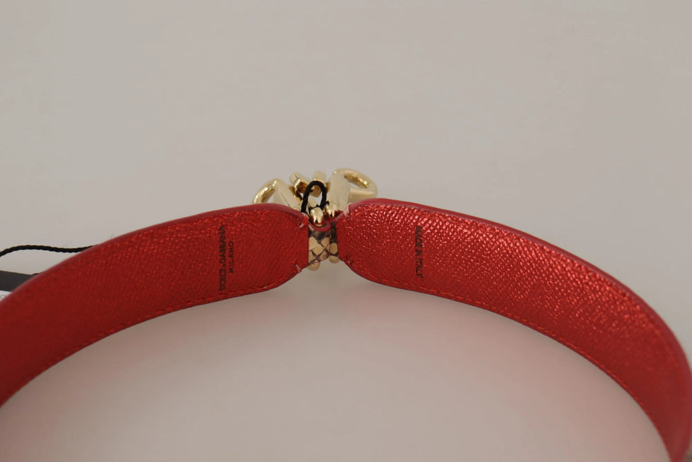 Dolce & Gabbana Beige Exotic Leather Crystals Shoulder Strap - Handbag & Wallet Accessories