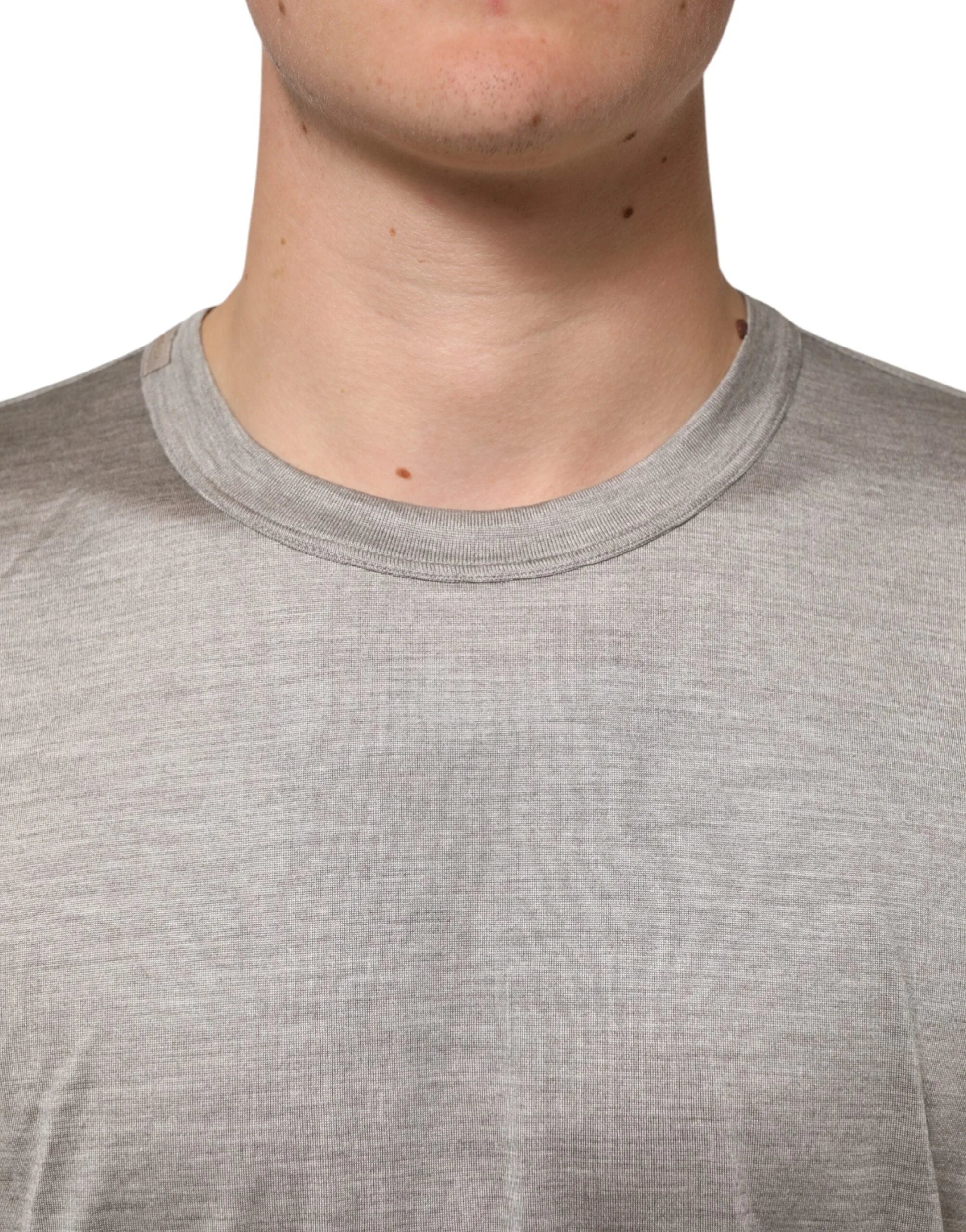 Dolce & Gabbana Beige Hazelnut Cotton Shortsleeve Shirt T-shirt - IT52 | XL