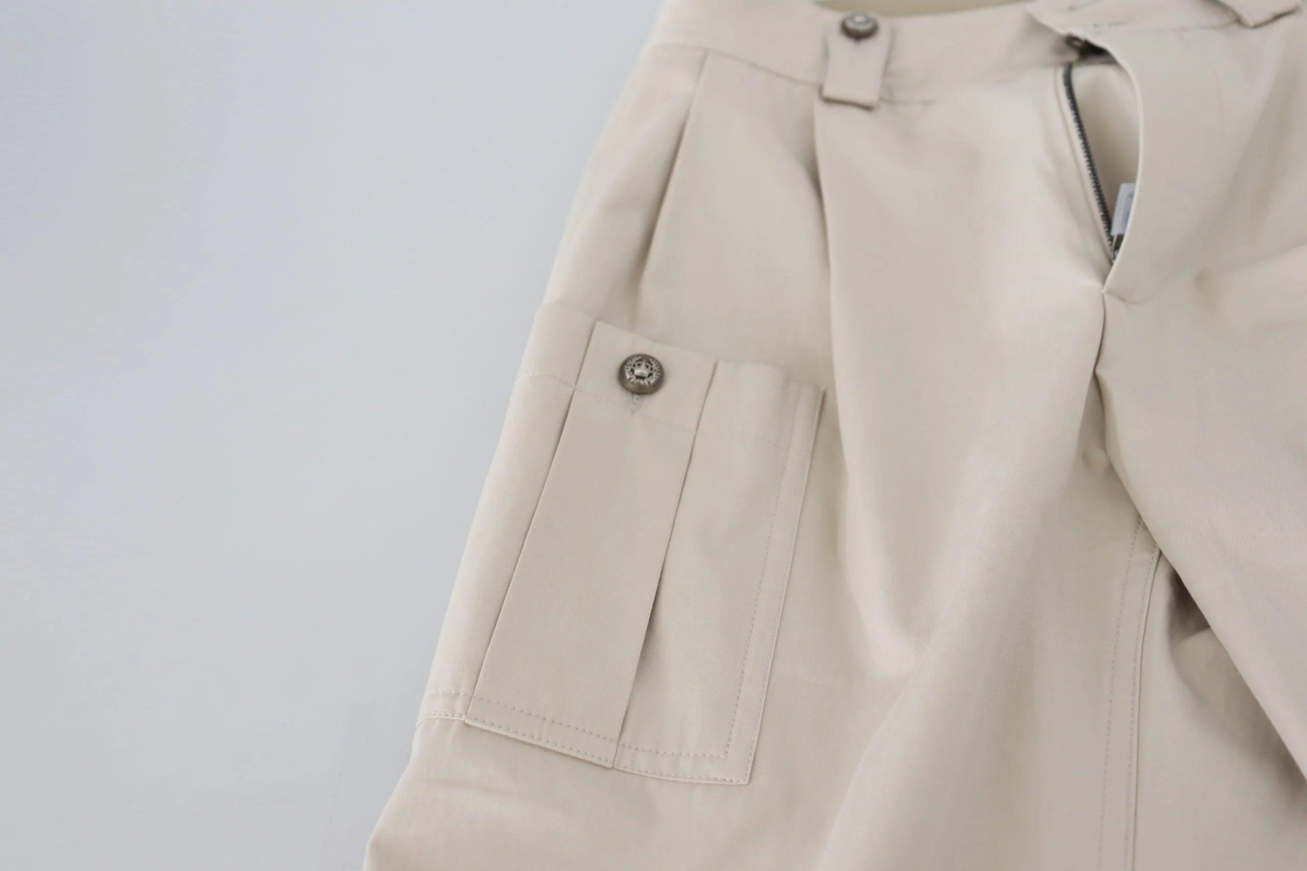 Dolce & Gabbana Beige High Waist Women Pants - IT36|XXS - Trousers