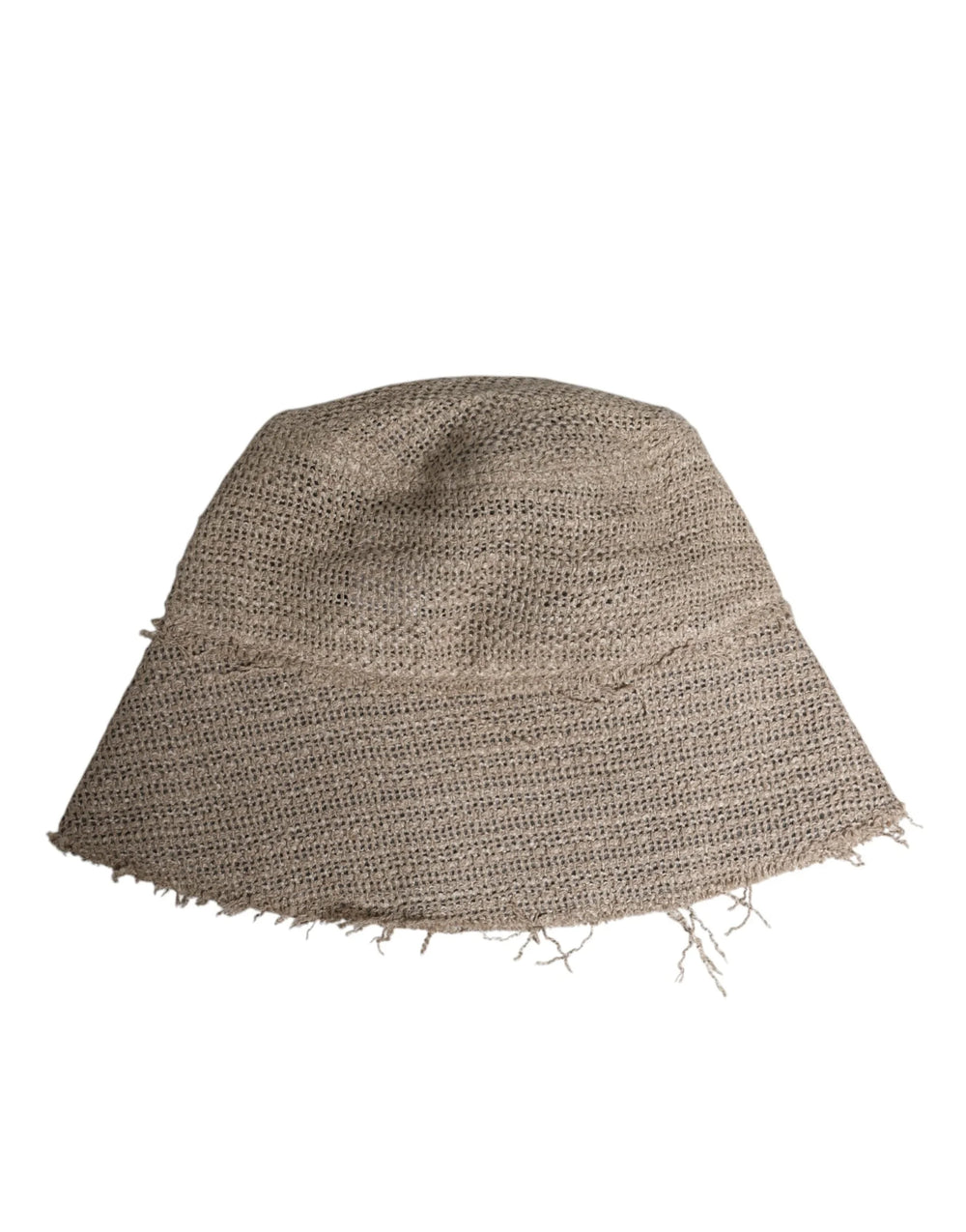 Dolce & Gabbana Beige Linen Wide Brim Bucket Hat - 58 cm|M
