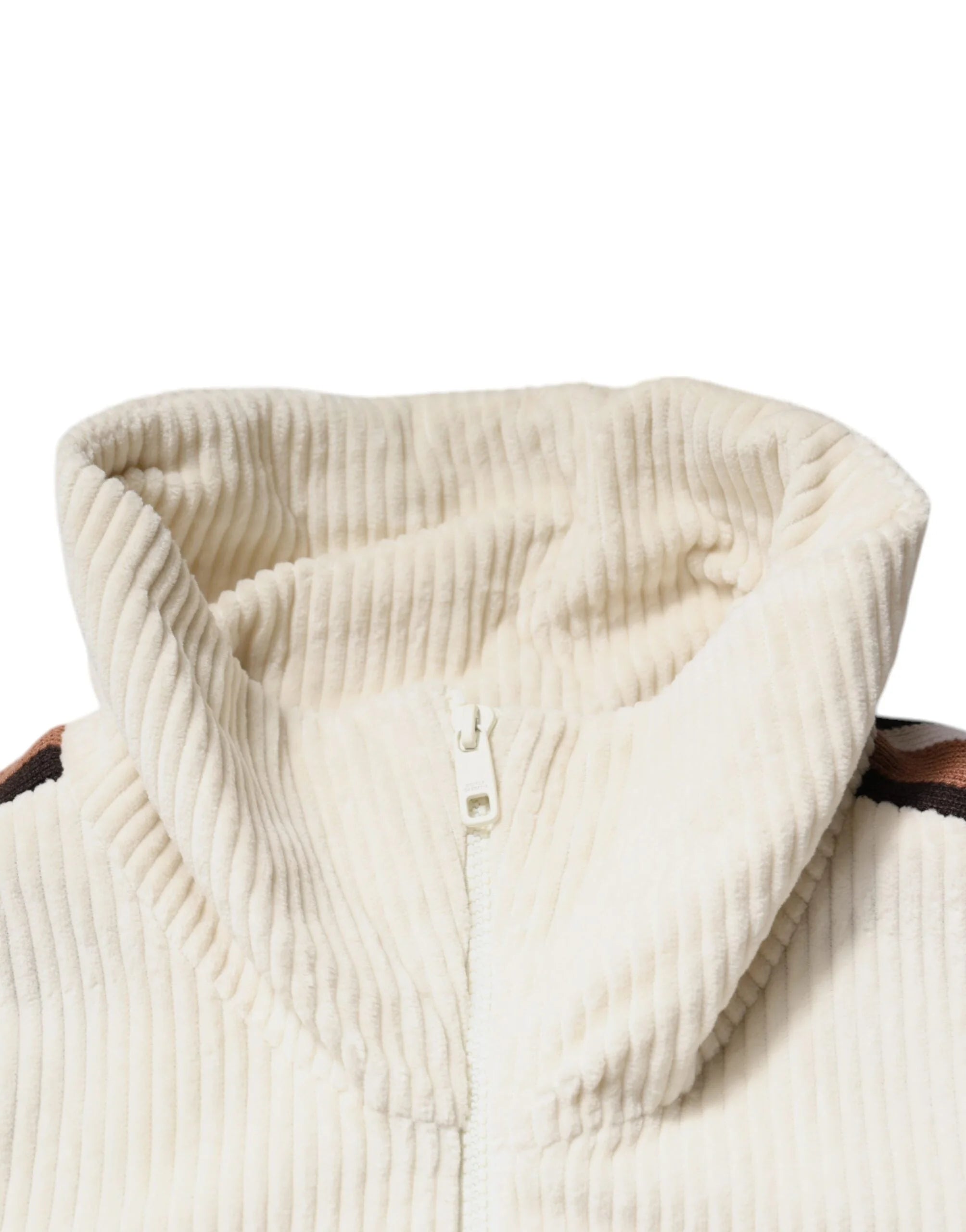 Dolce & Gabbana Beige Logo Applique Cotton Corduroy Full Zip Jacket - IT50 | L - Track Jackets