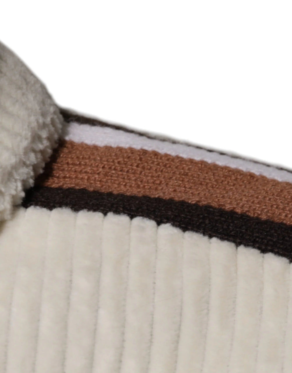 Dolce & Gabbana Beige Logo Applique Cotton Corduroy Full Zip Jacket - IT50 | L - Track Jackets