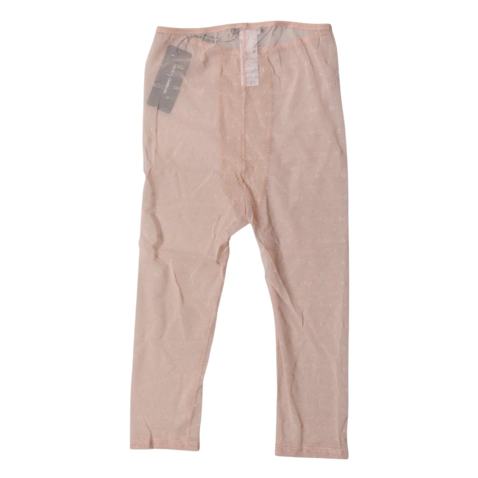 Dolce & Gabbana Beige Logo Lace Lingerie Cropped Tights Underwear - IT2 | S - Boyshorts