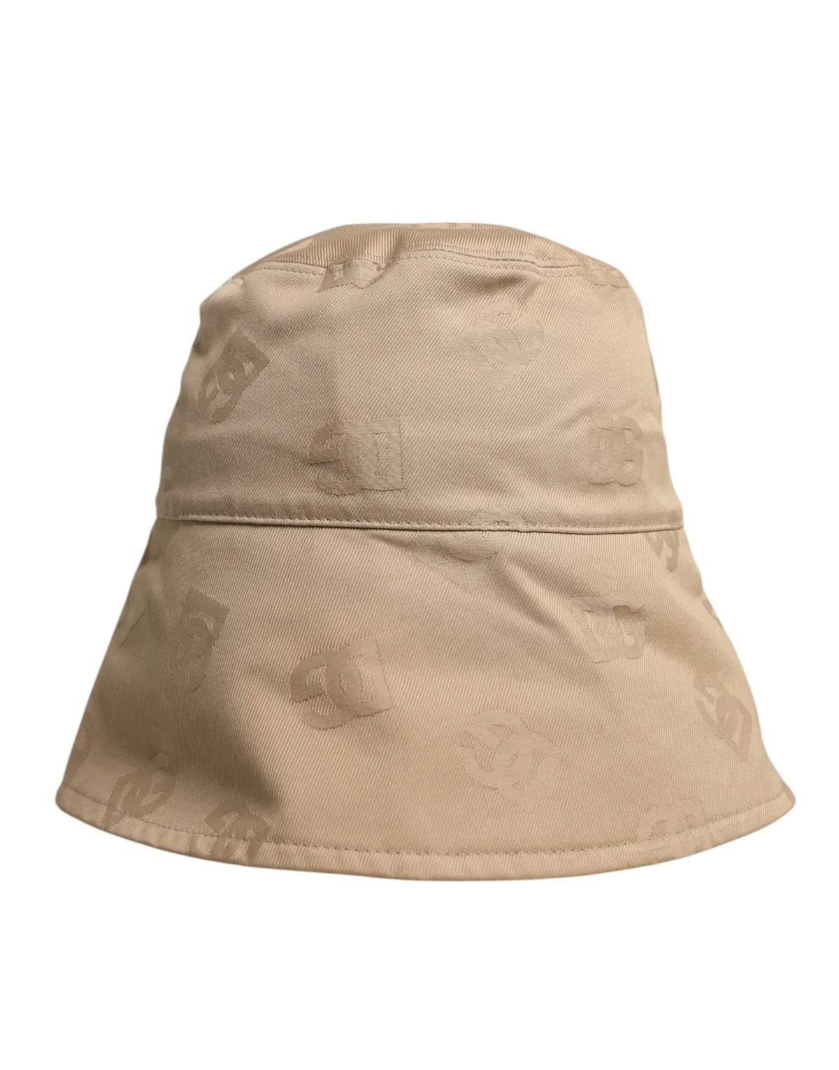 Dolce & Gabbana Beige Logo Monogram Cotton Bucket Cap - 58 cm|M