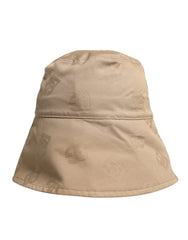 Dolce & Gabbana Beige Logo Monogram Cotton Bucket Cap - 58 cm|M