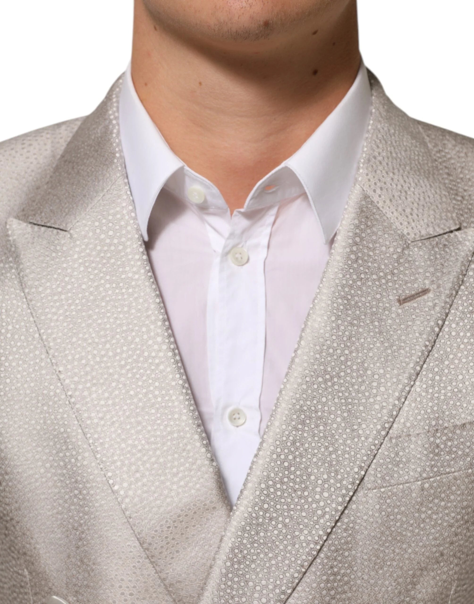 Dolce & Gabbana Beige MARTINI Double-Breasted Suit Blazer - IT48 | M - Sport Jackets
