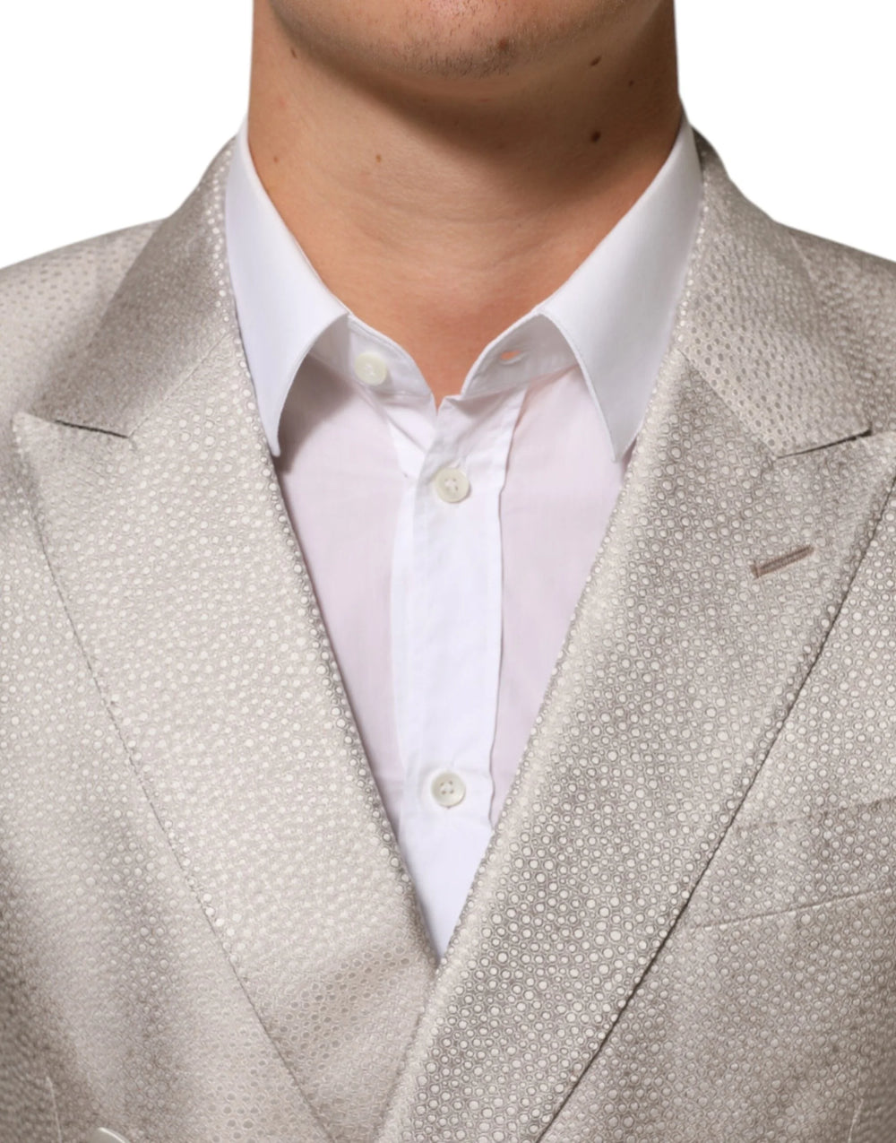 Dolce & Gabbana Beige MARTINI Double-Breasted Suit Blazer - IT48 | M - Sport Jackets