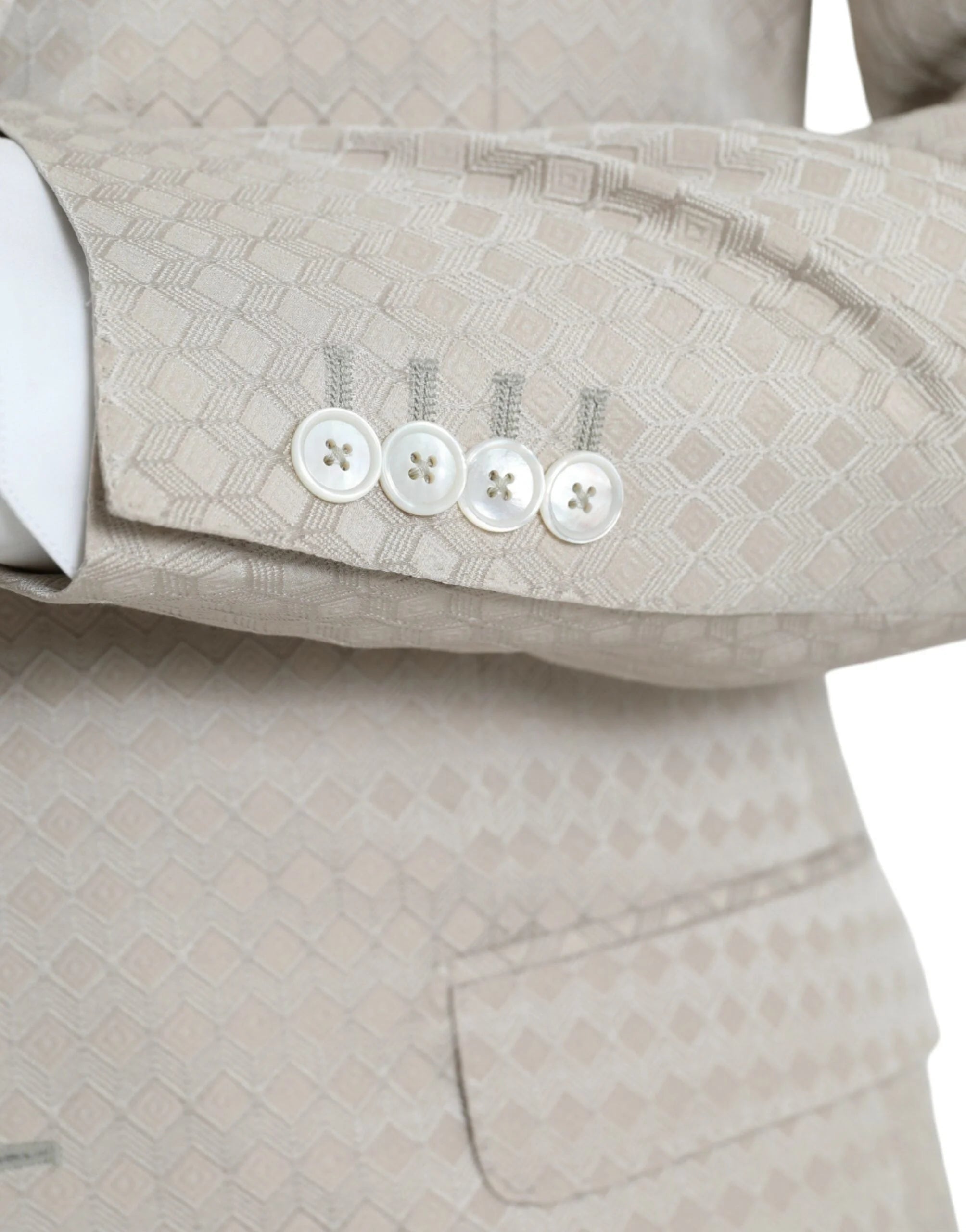 Dolce & Gabbana Beige MARTINI Single Breasted Coat Blazer - IT48 | M - Sport Jackets