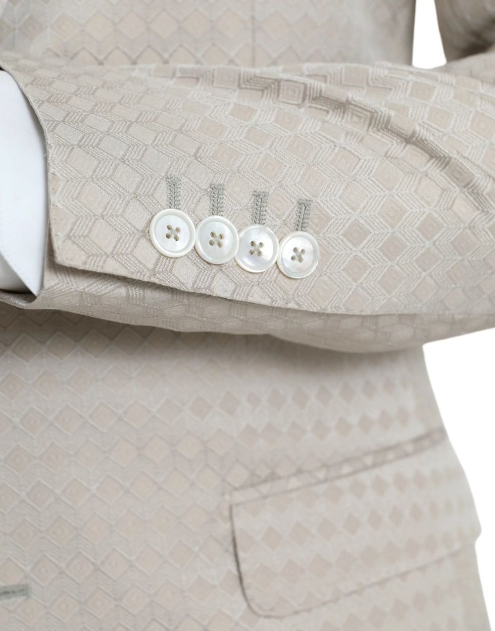 Dolce & Gabbana Beige MARTINI Single Breasted Coat Blazer - IT48 | M - Sport Jackets