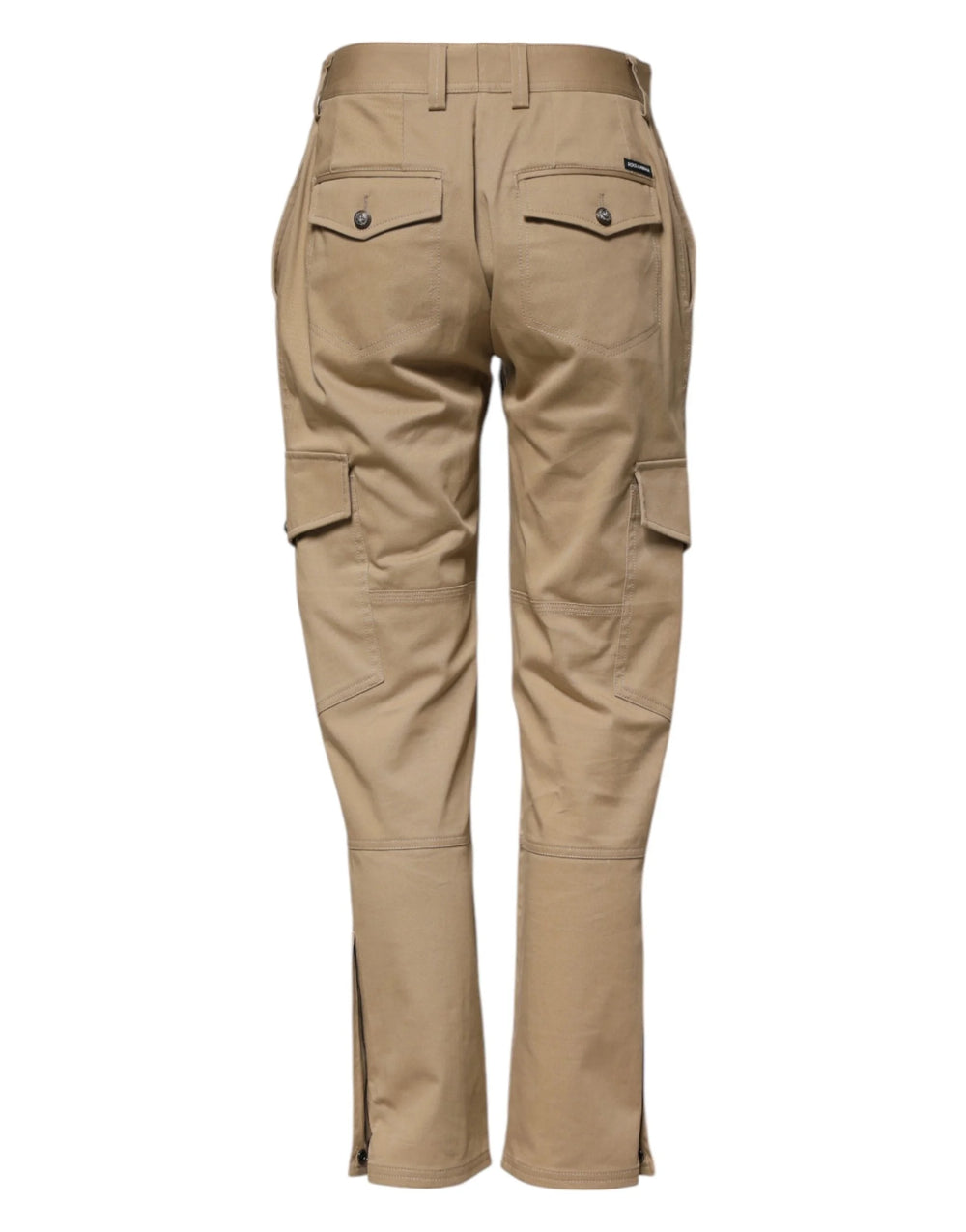 Dolce & Gabbana Beige Mid Waist Cargo Tapered Pants - IT38 | XS - Cargo Pants
