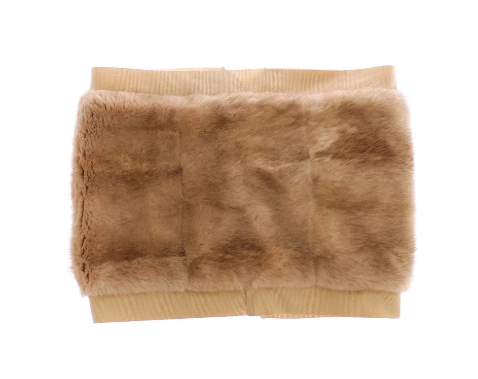 Dolce & Gabbana Beige MINK Fur Scarf Foulard Neck Wrap - Scarves & Shawls