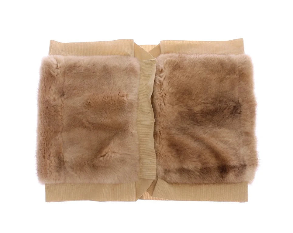 Dolce & Gabbana Beige MINK Fur Scarf Foulard Neck Wrap - Scarves & Shawls
