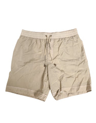 Dolce & Gabbana Beige Nylon Beachwear Men Boxer Short Swimwear - IT3 | XS - Swim Boxers