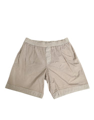 Dolce & Gabbana Beige Nylon Beachwear Men Boxer Short Swimwear - IT4 | S - Swim Boxers