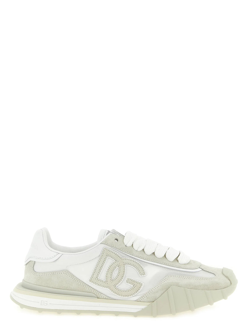 Dolce & Gabbana Beige Polyamide Athletic Sneakers - EU43/US10