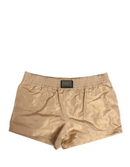 Dolce & Gabbana bézs poliészter férfi boxer rövidnadrág fehérnemű - IT4 | S