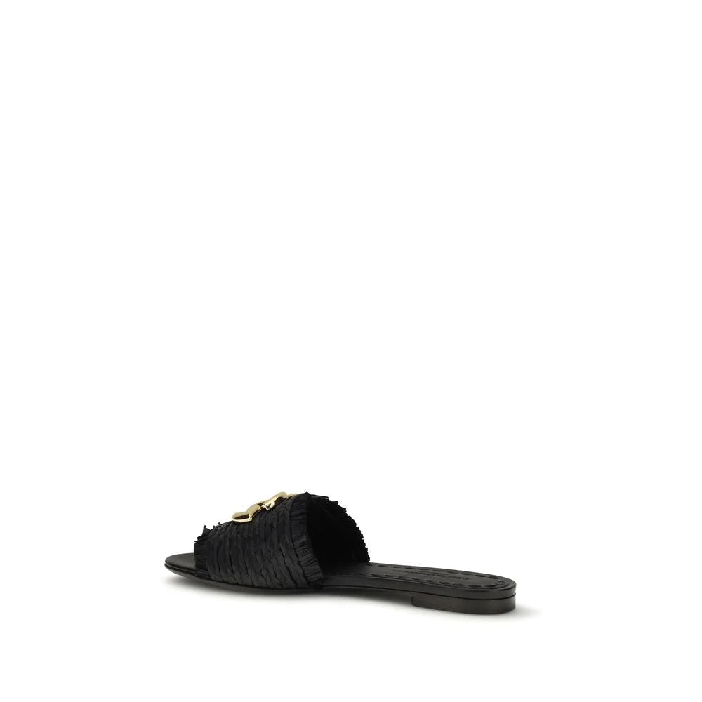 Dolce & Gabbana bézs szövött papucs - EU37/US7