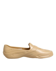 Dolce & Gabbana Beige Rubber Slides Low Top Sneakers Shoes - EU44/US11 - Sneakers