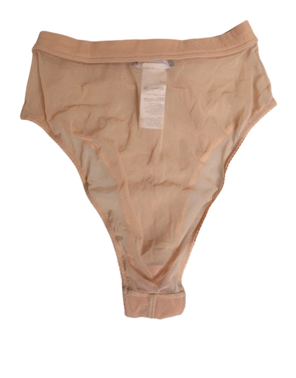 Dolce & Gabbana Beige Sheer Mesh High Waist Briefs Underwear - IT2 | S - Briefs