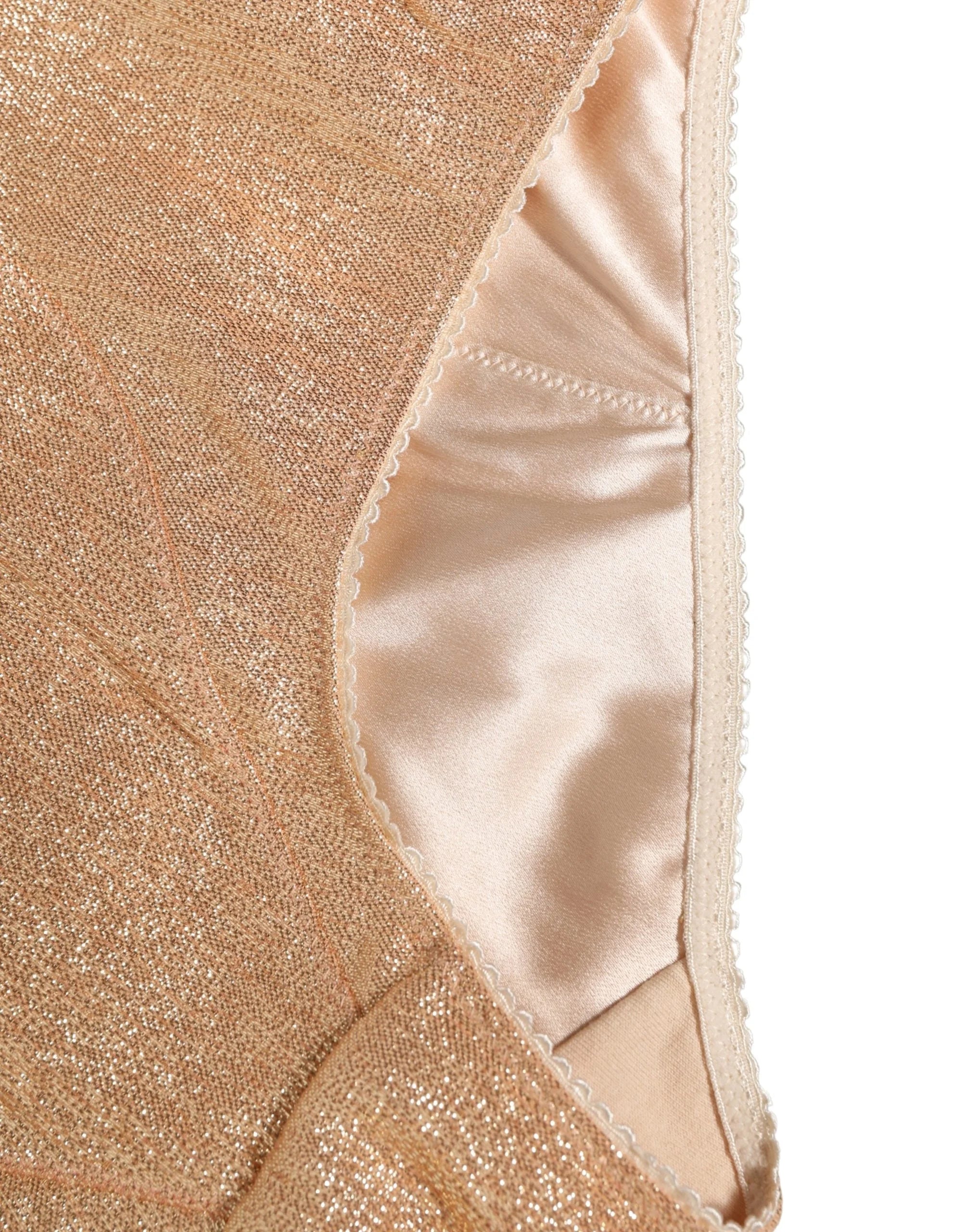 Dolce & Gabbana Beige Silk Blend High Waist Girdle Panty Underwear - IT3 | M