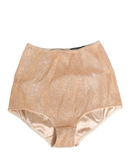 Dolce & Gabbana Beige Silk Blend High Waist Girdle Panty Underwear - IT3 | M
