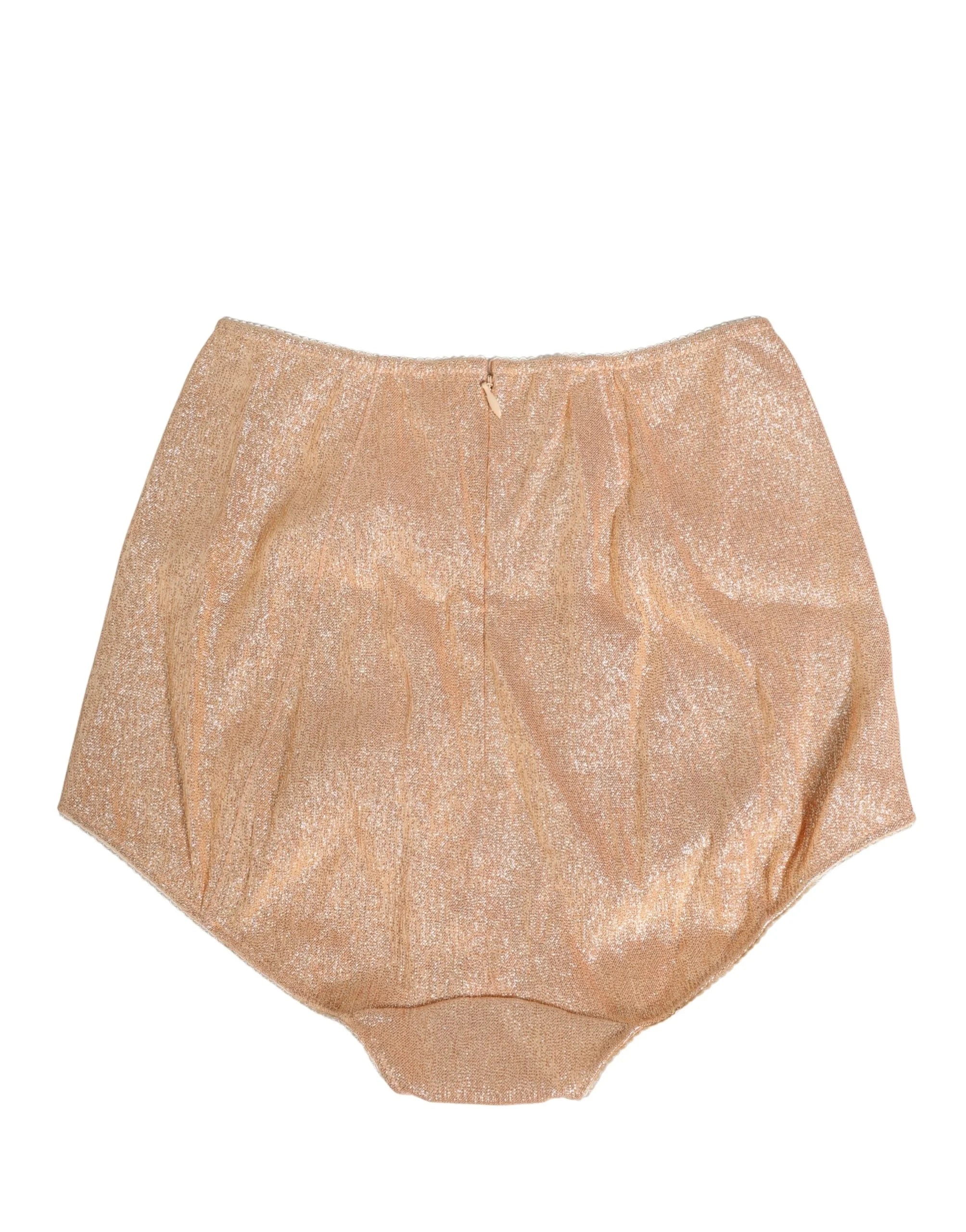 Dolce & Gabbana Beige Silk Blend High Waist Girdle Panty Underwear - IT3 | M