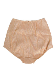 Dolce & Gabbana Beige Silk Blend High Waist Girdle Panty Underwear - IT3 | M